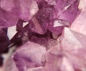 image of amethyst which heals anxiety and stress