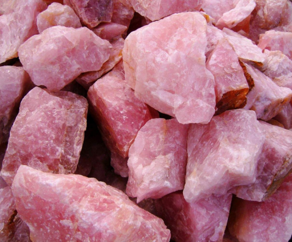 image of rose quartz which is often used to help with anxiety, stress, and depression
