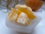 Orange Calcite In Selenite Bowl